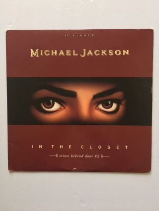 Vintage Michael Jackson In The Closet 2 Orig.  1991 12 " Vinyl Record Lp Wdkx