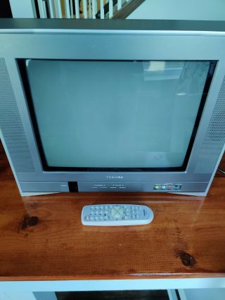 Vintage Toshiba 14af46 14 " Crt Tv Retro Gaming Television - W/ Remote -
