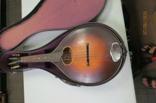 Vintage Regal Instrument Company 8 String Mandolin With Case Made In Chicago