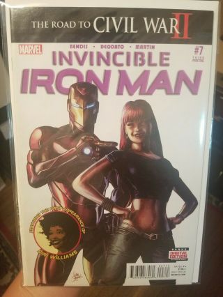 Invincible Iron Man 7 Riri Williams 3rd Print 1st App Ironheart Vf Nm