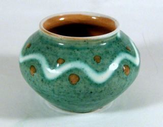 Vintage Danish Modern Art Pottery Vase / Pot Signed