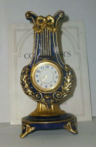 A Franklin Collectors Treasury Of Clocks " Louis Xv Lyre Clock " Cwc