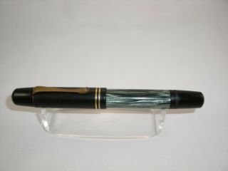 Vintage Pelikan 100n Green Pearl Fountain Pen With Cn Steel Nib 1940s