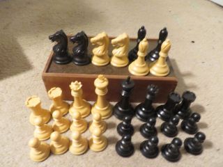 Vintage Allan Troy Chess - Drueke 36 Standard Weight,  W/ Box 2/3 4/30