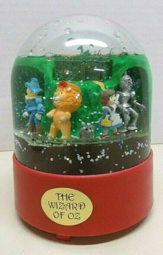 Vintage The Wizard Of Oz Moving Musical Snow Globe - Kurt S Adler 1987