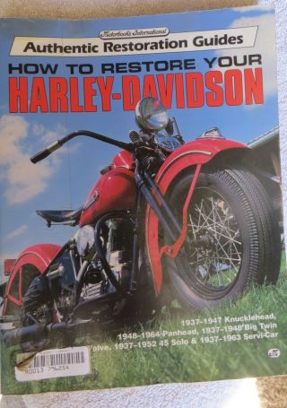 Bruce Plamer Motorbooks International How To Restore Your Harley Davidson