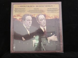 Adolf Busch / Rudolf Serkin,  Beethoven,  Bach Usa Old Stock 3lp Box