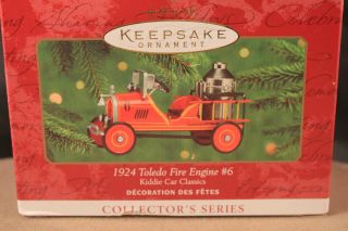 Hallmark Kiddie Car Classics 1924 Toledo Fire Engine 6 Die Cast Mib