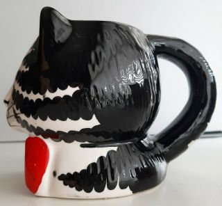 Vintage B Kliban Cat With Red Bow Coffee Cup Mug No Chips or Cracks 3