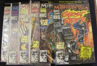 Rise Of The Midnight Sons 1 - 6 Marvel Comic Set Ghost Rider 28 1st Lilth 1992 Nm
