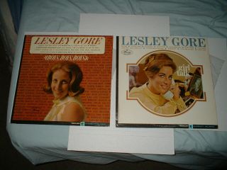 2 - Leslie Gore Lps - Mercury Recds - Near - " Boys Boys Boys - Girl Talk " Nm Vinyl