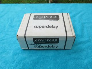 Empress Vintage Superdelay Pedal Box Papers Power