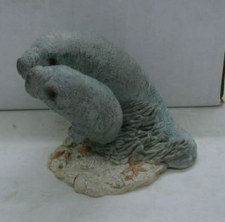Vintage Stone Critters Manatee And Baby