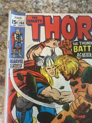 Marvel Comics The Mighty Thor 166 July 1969 CR Other Comics Listed Daily 2