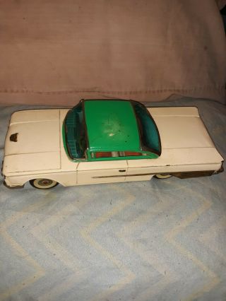 Vintage 1960s Ford Sunliner Japanese Friction Tin Toy Car