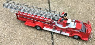 Vintage 1954 Charles Doepke Mfg.  Co.  Rossmoyne Pressed Steel Ladder Fire Truck