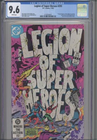 Legion Of Heroes 293 Cgc 9.  6 1982 16 Page Masters Of The Universe Preview