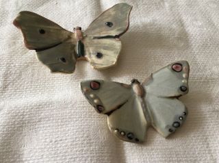 Weller Pottery 2 Butterfly Figurines 1920’s Vintage