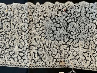 Antique Flemish Bobbin Lace - Handmade 17th Century