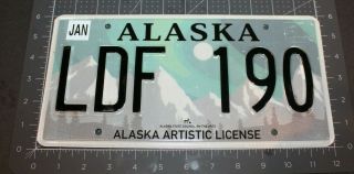 2016 Alaska Artistic License Plate Ldf 190