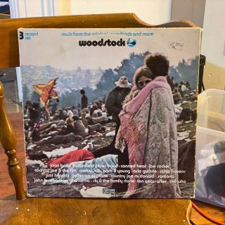 Woodstock Soundtrack 3x Lp Cotillion Sd3 - 500 1970 Vg - [jimi Hendrix Joe Cocker]