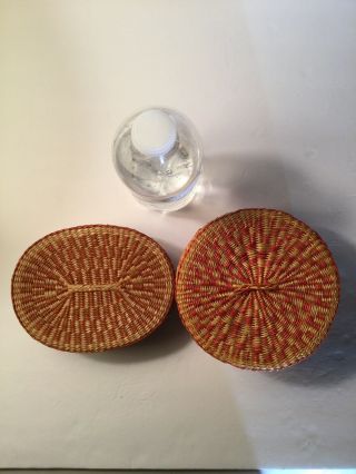 Woven Baskets With Lids with Color Round & Oval Sweetgrass? 2