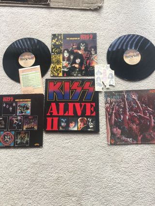 Vintage Vinyl Lp Kiss Alive Ii Nblp 7076 - 1 Double Album Casablanca 1977