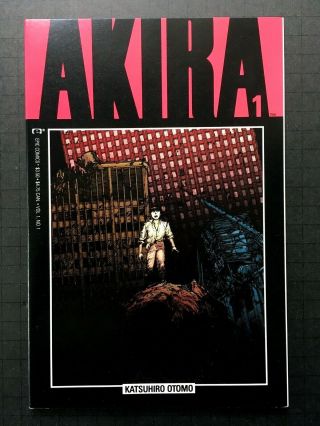 Akira 1 Vf,  Otomo Epic Marvel 1988 First Printing Manga Comic White Pages Rare