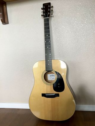 Vintage Sigma By Martin Dm - 2 Acoustic Dreadnought Guitar With Case