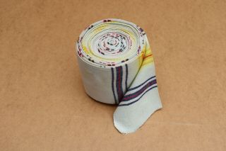 Antique Homespun Linen Fabric Texile Tissue Handwoven Weave Early 20th 16 Yrd.
