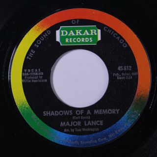 Major Lance: Shadows Of A Memory / Sweeter As The Days Go By 45 (funky Soul Wit