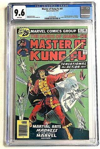 Master Of Kung Fu 41 Cgc 9.  6