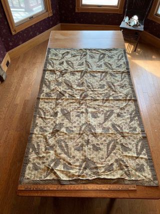 Antique Silk Brocade Fabric,  Wall Hanging,  Metallic Thread,  France,  Tapestry