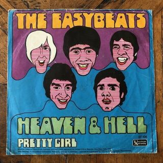 The Easybeats - Rare German 45 With Ps " Heaven And Hell " 1967 Ex