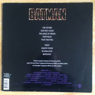 Prince - Batman Motion Picture Soundtrack - Vinyl LP (Warner Bros Records 1989) 2