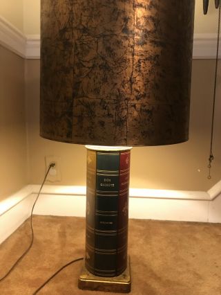 Vintage Frederick Cooper Table Lamp With Matching Shade Book Lamp 34”