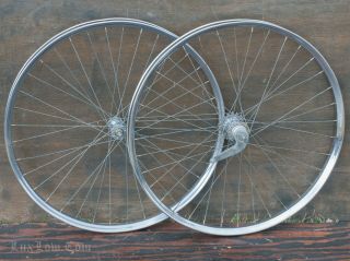 26 " Vintage Spaceliner Bicycle Wheels Dcrims Bendix Hub Jc Higgins Cruiser Bike