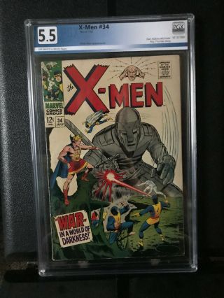 Marvel X - Men 34,  Pgx 5.  5 Fn -,  Silver Age,  Mole Man,  1st Tyrannus Cobalt - Robot