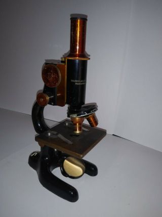 Antique Vintage 1915 Bausch & Lomb Microscope Collectible