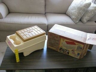 Vintage Igloo Little Kool Rest Ice Chest,  Cup Holder/6 - Pack,  Car Console,  Orig Box