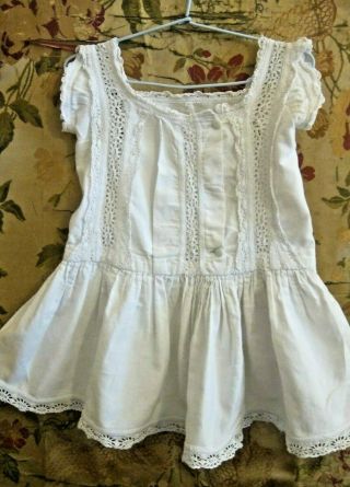C.  1880 Antique French Handstitched Girls/toddlers Period Dress
