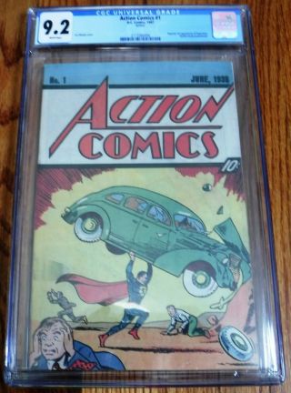 Action Comics 1 (dc Comics 1987) Cgc 9.  2 White Pages Nestle Quik Premium