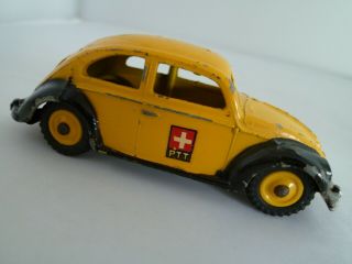Vintage Dinky Toys 262 Volkswagen Vw Beetle Oval Swiss Ptt Export Issue 1950 - 60