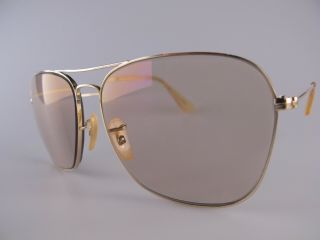 Vintage B&l Ray Ban 1/10 12k Gold Filled Caravan Eyeglasses Frames Made In Usa