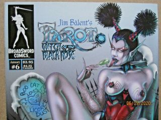 2001 BROADSWORD COMICS JIM BALENT ' S TAROT WITCH OF THE BLACK ROSE 6B 3