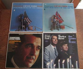 4 Tennesse Ernie Ford Record - Civil War Songs Of The North & South,  Hymns