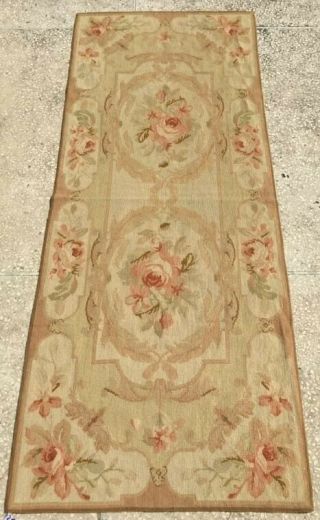 263 Antique Country House Hand Crafted Cross Stitch Throw Size: 5.  10 X 2.  5 Feet