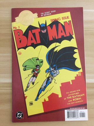 Rare Dc Comics Millennium Edition Batman No.  1.  Nm