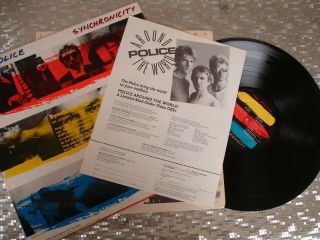 The Police ‎ " Synchronicity " Purple Translucent Vinyl Lp A&m ‎sp - 3735 W/insert