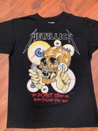Vintage 1980’s Metallica Shortest Straw Pushead T Shirt